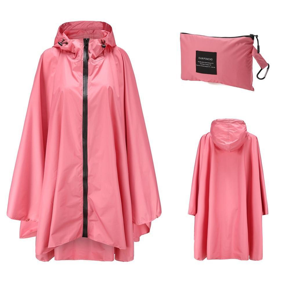 Poncho Long de Pluie rose