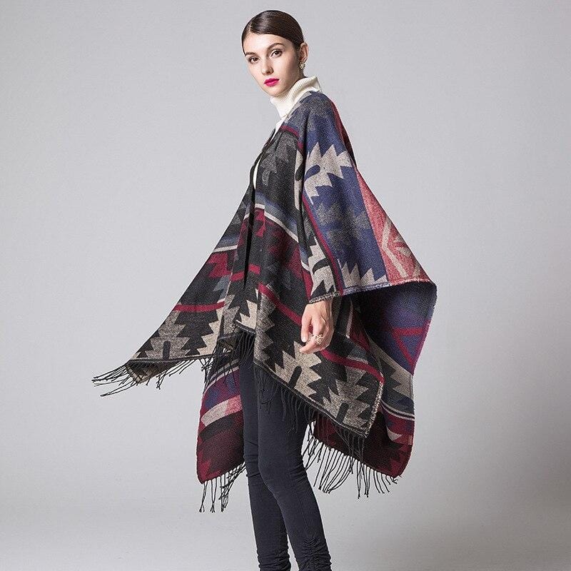 Poncho Long Femme - Collection Élégance