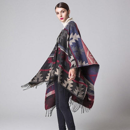 Poncho Long Femme - Collection Élégance