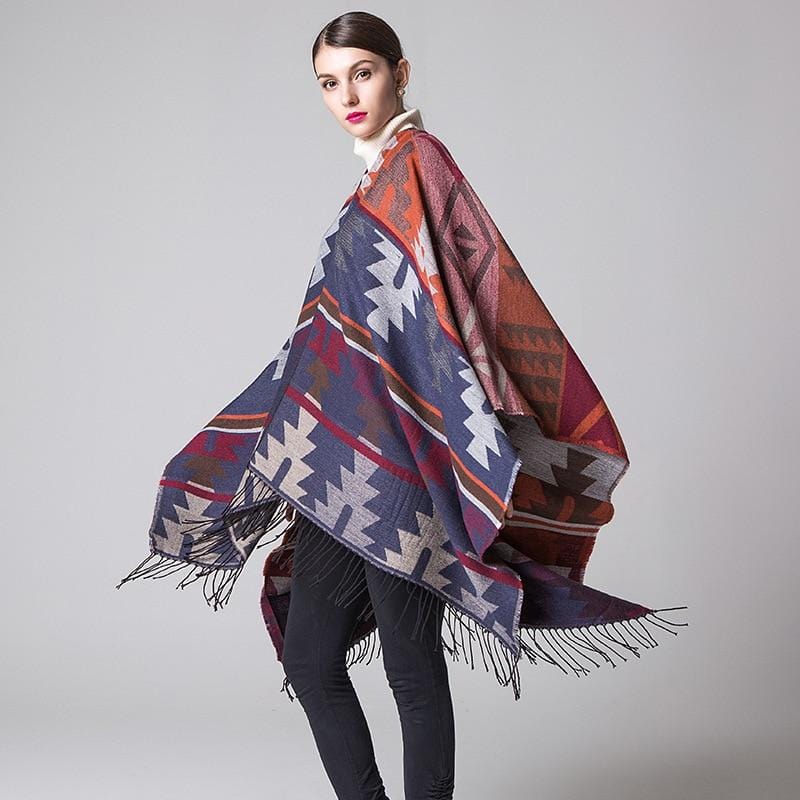 Poncho Long Femme - Collection Élégance