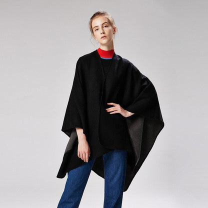 Poncho Noir pour Femme noir