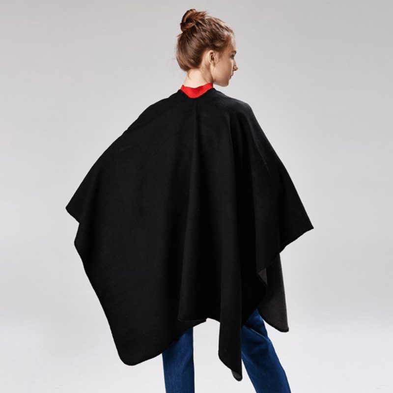 Poncho Noir pour Femme noir