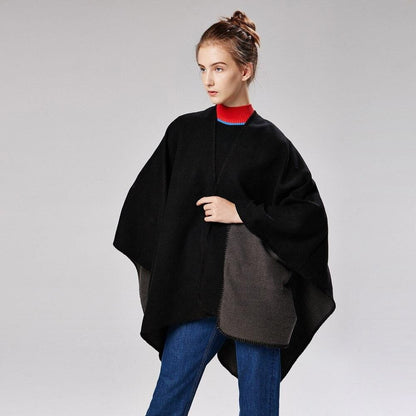 Poncho Noir pour Femme noir