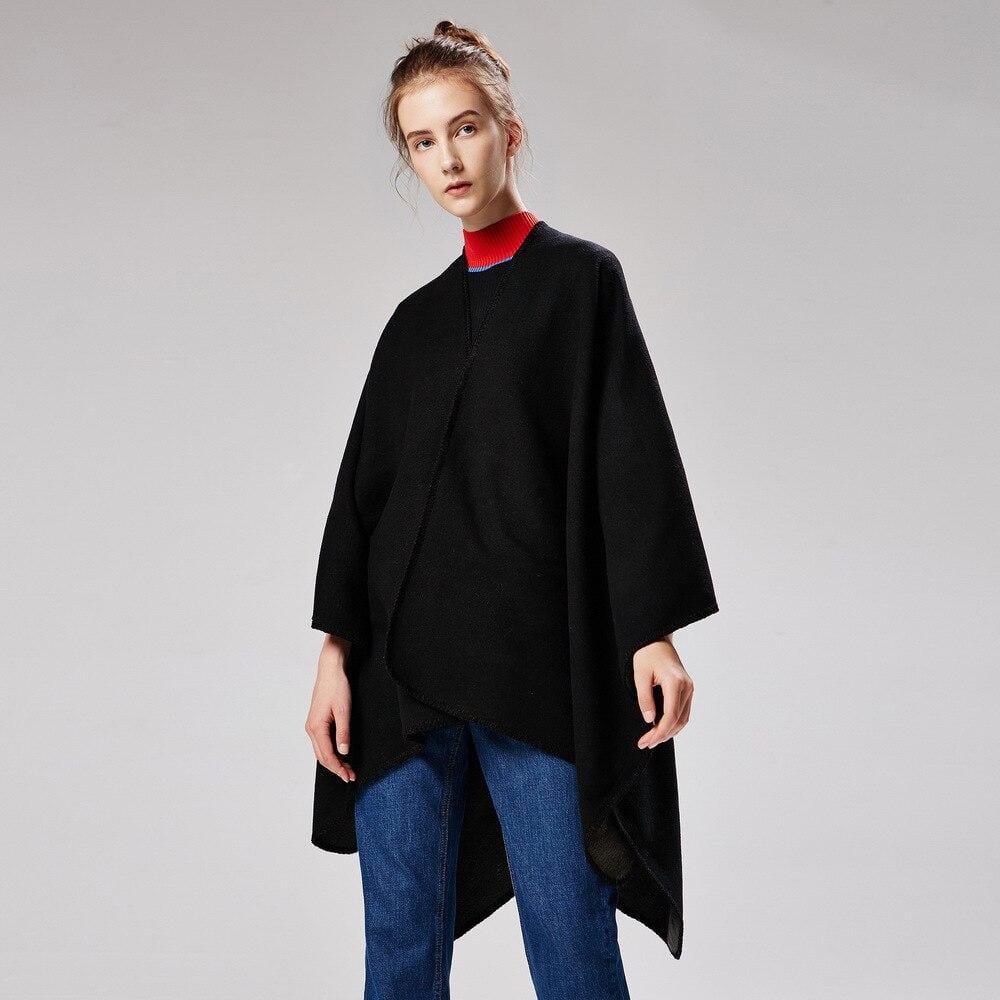 Poncho Noir pour Femme noir