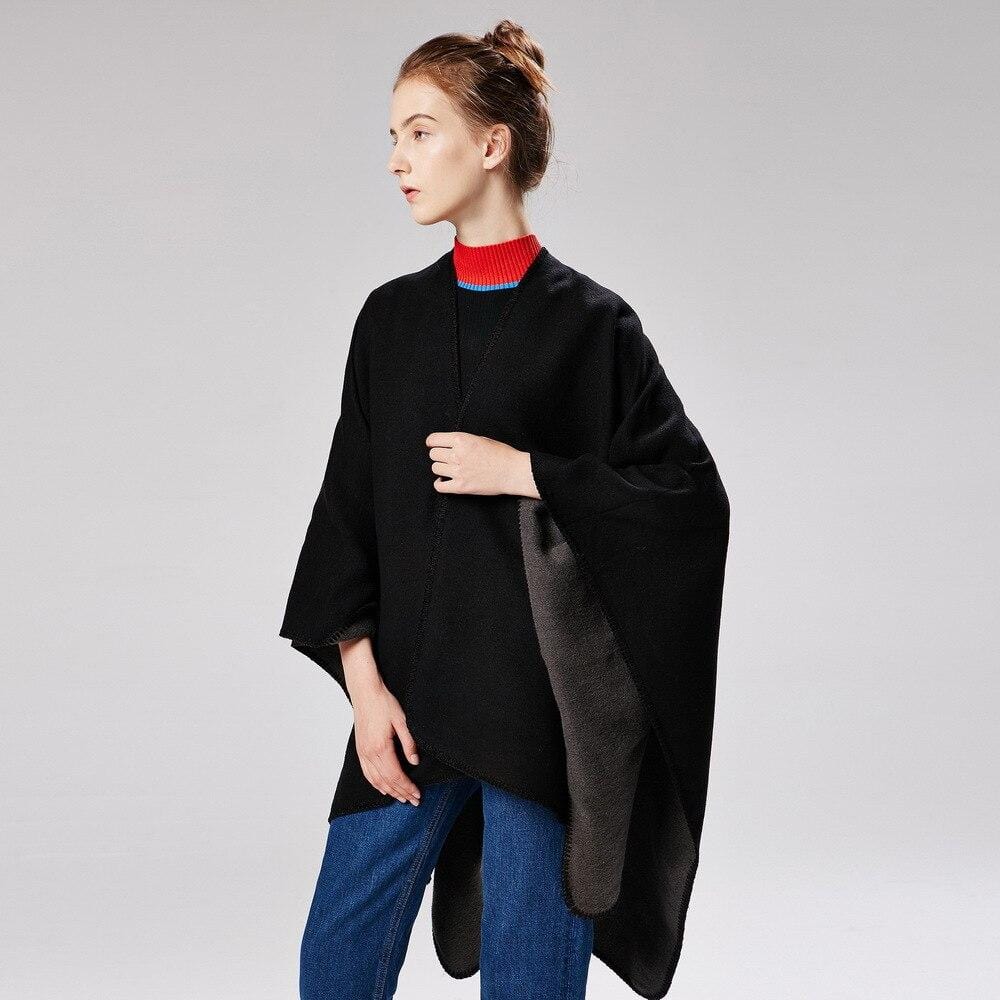 Poncho Noir pour Femme noir