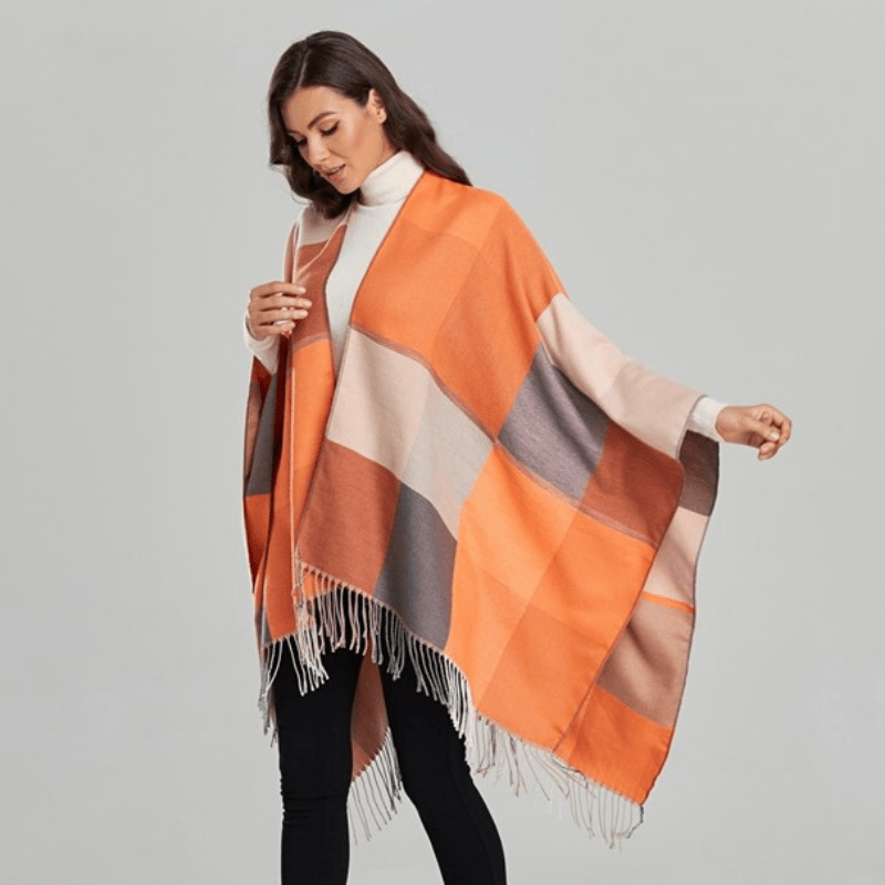 Poncho Orange - Style et Confort Orange