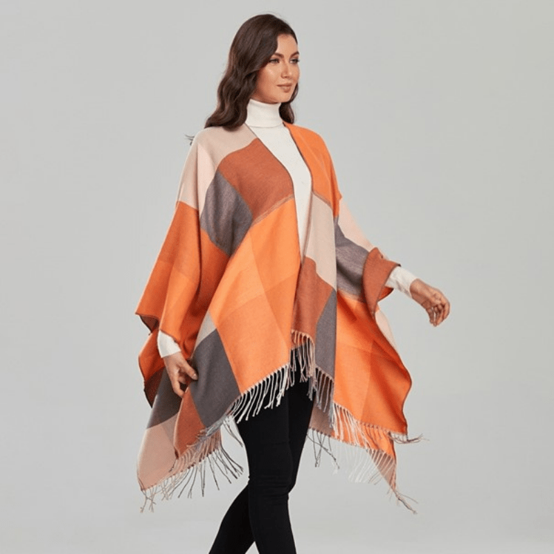 Poncho Orange - Style et Confort Orange