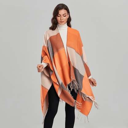 Poncho Orange - Style et Confort Orange