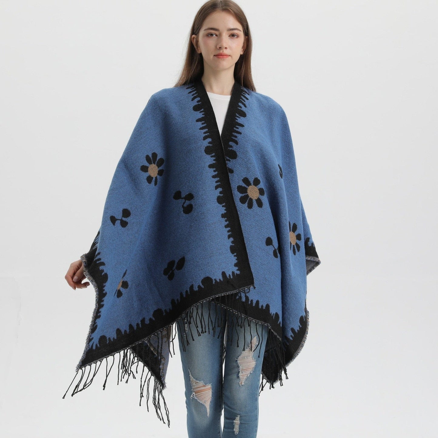 Poncho Ouvert pour Femmes