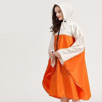 Poncho Pluie Orange & Beige All-Weather Orange & beige