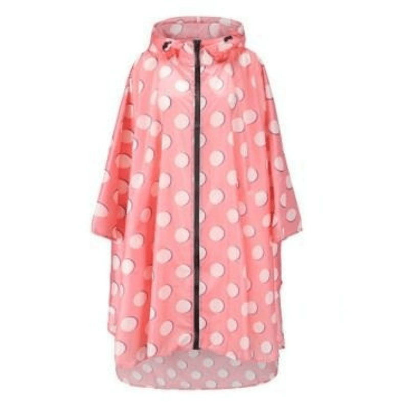 Poncho Pluie Pois Rose - Collection Élégance Pois Rose