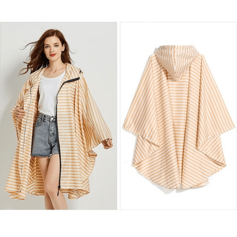 Poncho Pluie Rayure - Style Urbain rayures