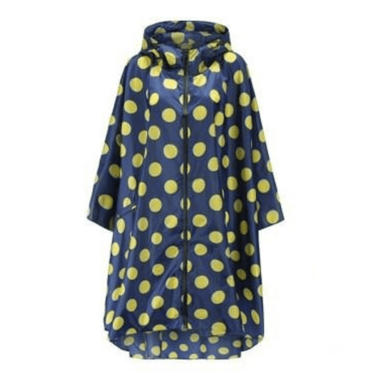 Poncho Pluie Respirant - Confort Garanti Pois jaune