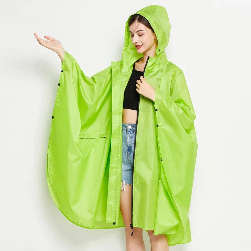 Poncho Pluie Tricolore Premium vert clair