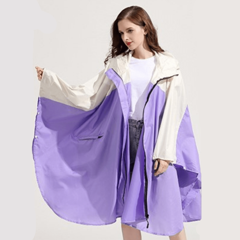 Poncho Pluie UltraViolet Violet & beige