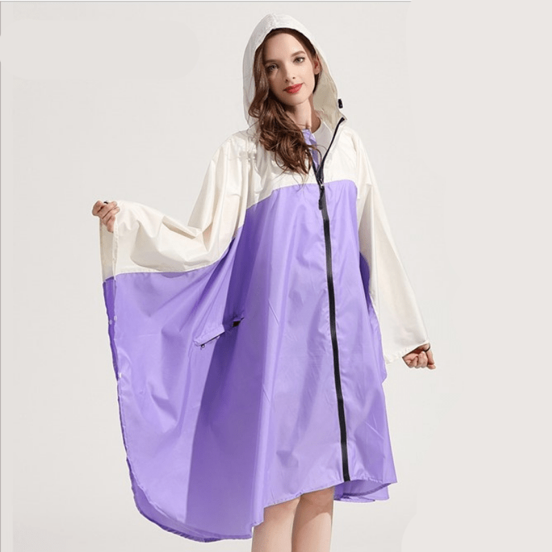 Poncho Pluie UltraViolet Violet & beige