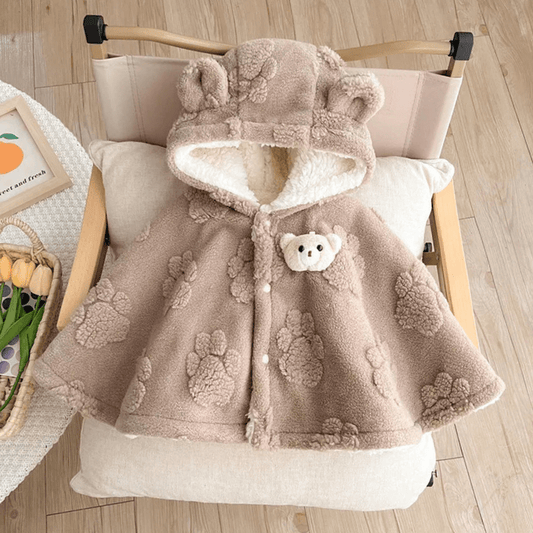 Poncho Polaire Bébé Ours CozyBear 0-3 ans