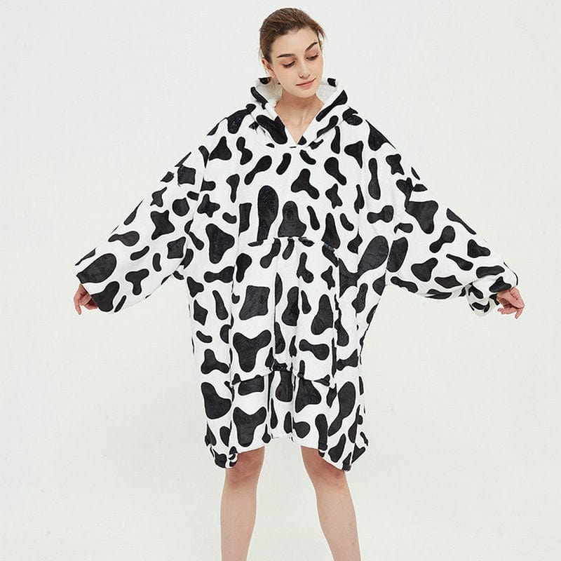 Poncho Polaire Femme "Vache Chic" vache / unique