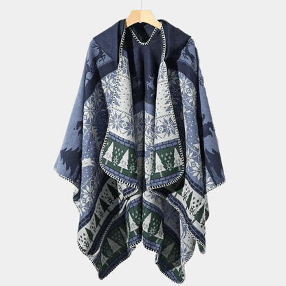 Poncho pour Homme - Collection Hiver bleu