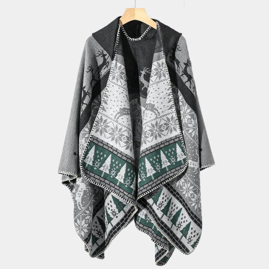 Poncho pour Homme - Collection Hiver gris