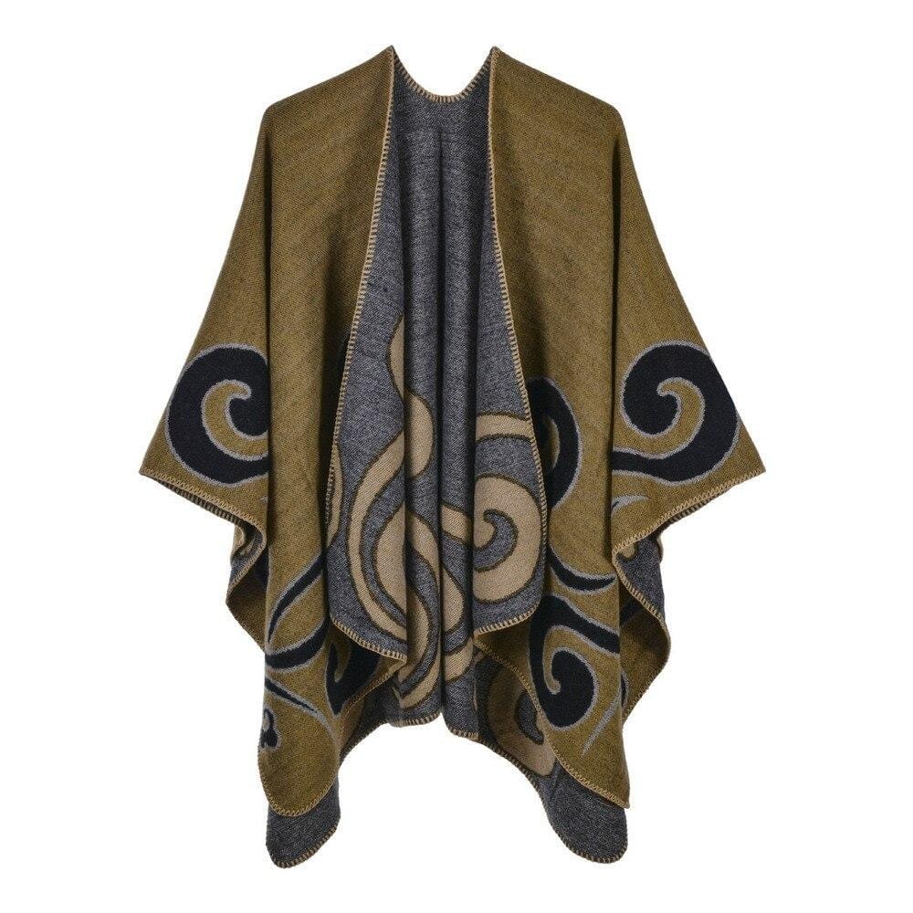 Poncho Printemps Collection jaune