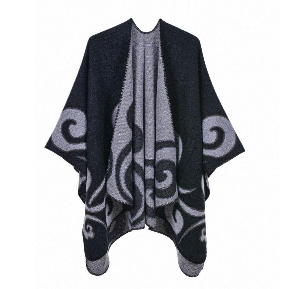 Poncho Printemps Collection noir