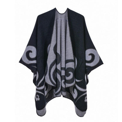 Poncho Printemps Collection noir