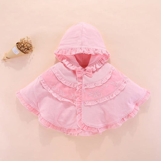 Poncho Rose Fille Chic Rose / 9 mois