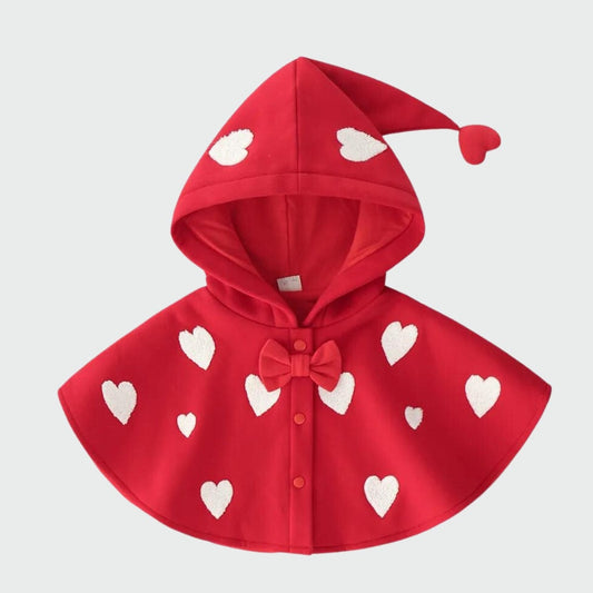 Poncho Rouge pour Fille rouge / 6 mois