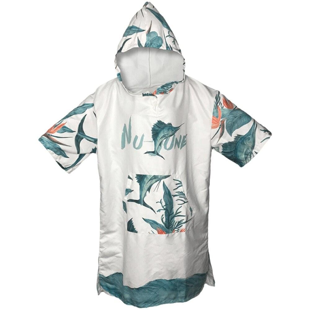 Poncho Surf Lightning - Éclairs de Style Bleu