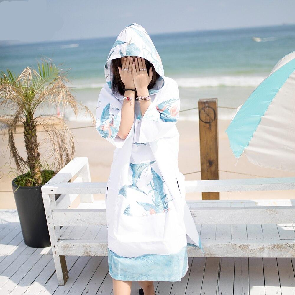 Poncho Surf Lightning - Éclairs de Style Bleu