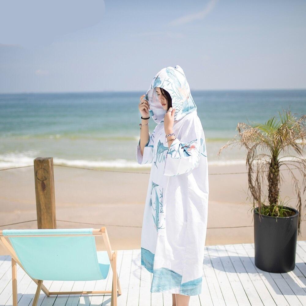 Poncho Surf Lightning - Éclairs de Style Bleu