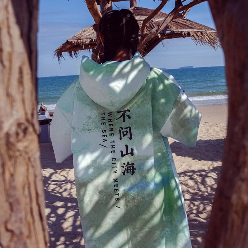 Poncho Surf Wind - Extreme Beach Gear Vert