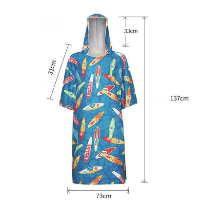 Poncho Surfeur pour Homme Planches de surf