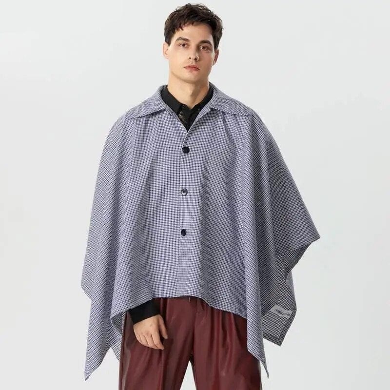 Poncho Trench pour Homme bleu / unique