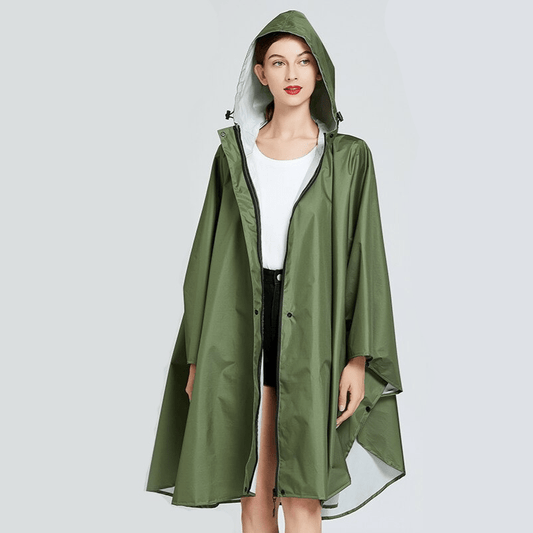 RainShield - Cape de Pluie Vert Militaire