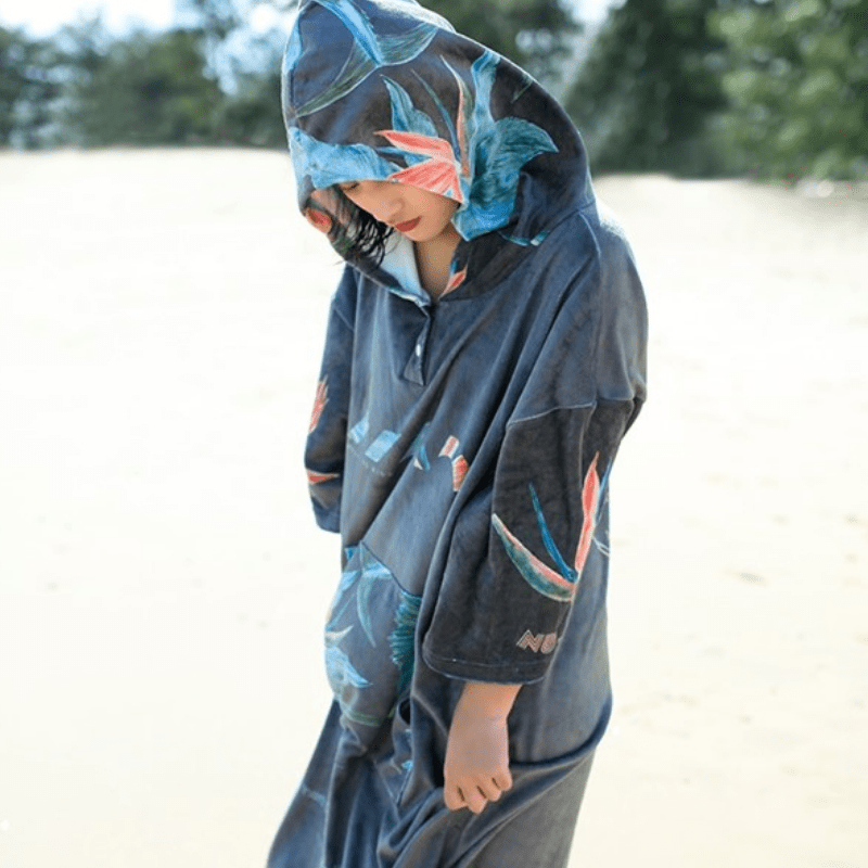 Surf Roller - Poncho de Plage Gris